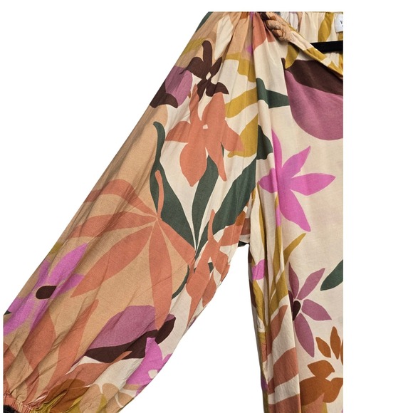 Velvet Graham & Spencer Floral Boho Blouse Romantic Effortless Soft Girl Small - Picture 5 of 7